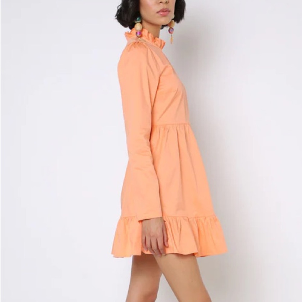 Peach baby-doll style dress